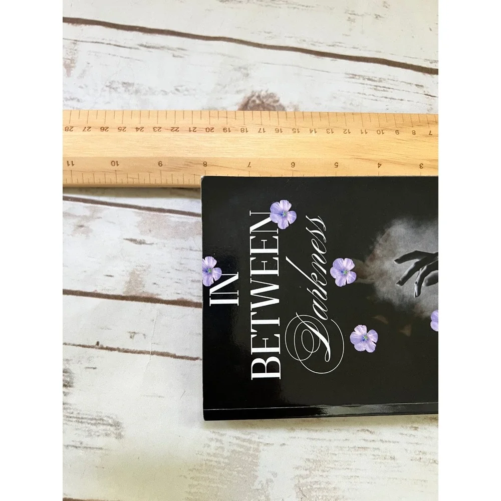 MJ Castleton In Between Darkness Black Floral Fantasy Paperback Novel OS